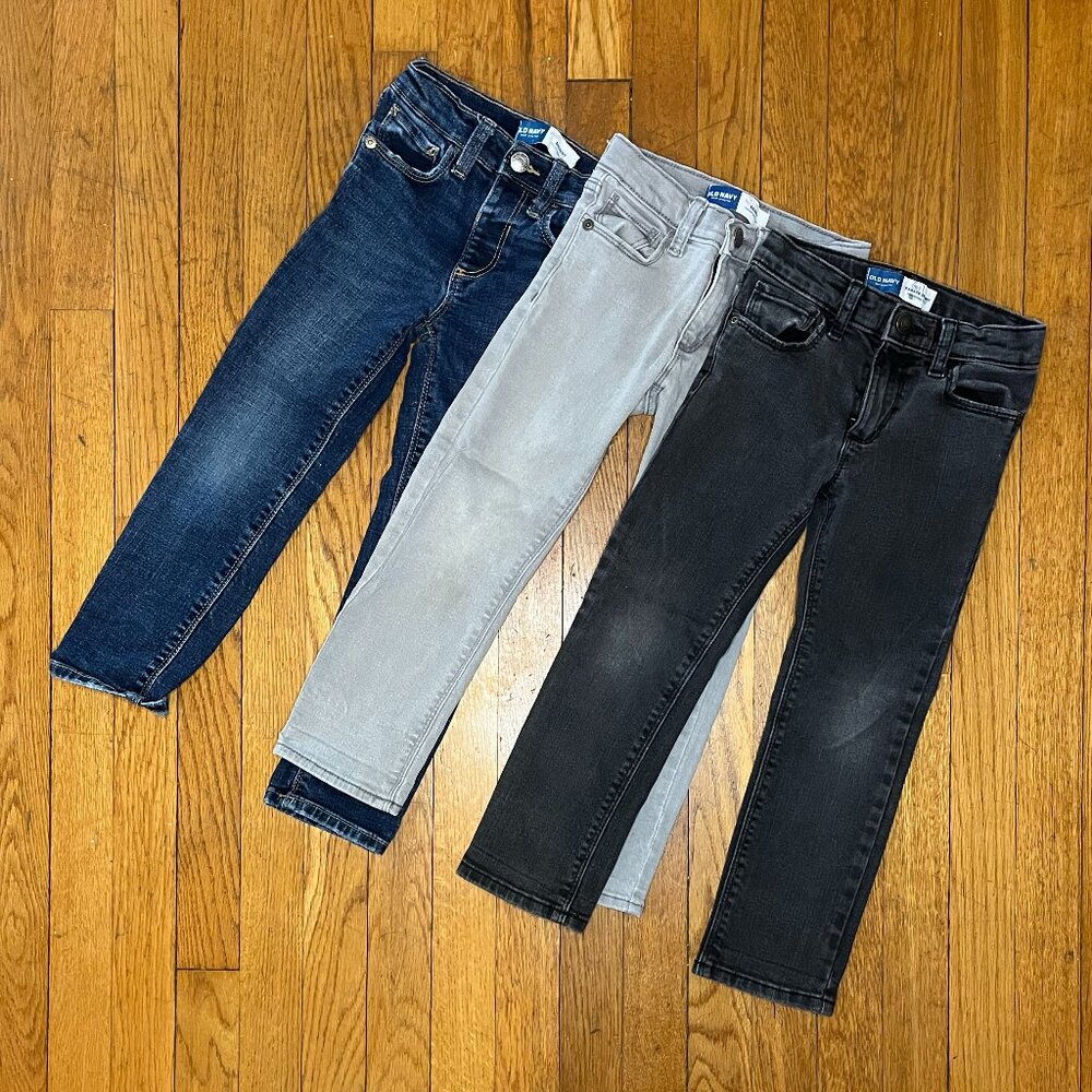 Old Navy Toddler Skinny Jean Set (3 pairs) 5T